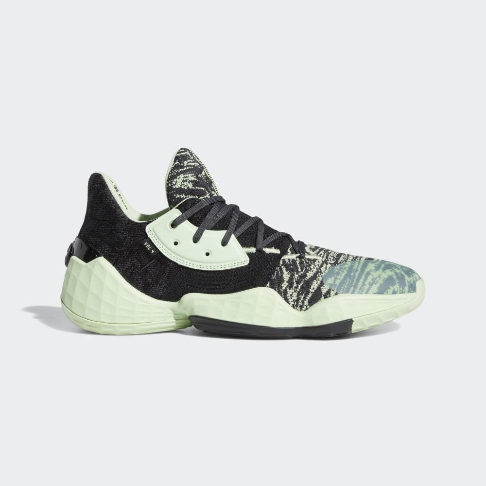 Adidas Men's Harden Vol. 4 Basketball Shoes Green/Black/Dark Grey Ireland EF1000